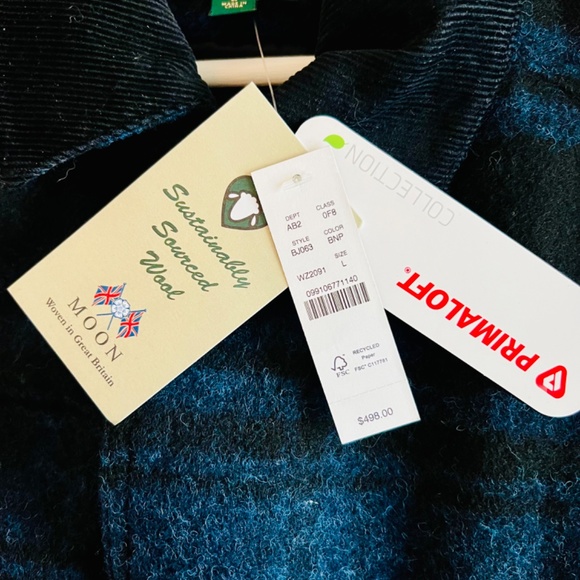 NWT J. Crew Men’s English Wool Plaid Barn Jacket Insulated Large - Picture 2 of 5